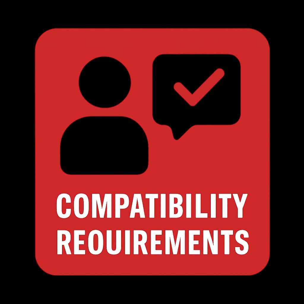 Badge representing Compatibility Requirements Jaihowin