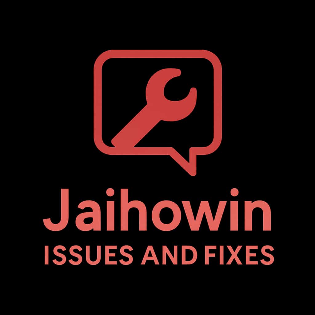 Icon illustrating Jaihowin Issues and Fixes, emphasizing support.