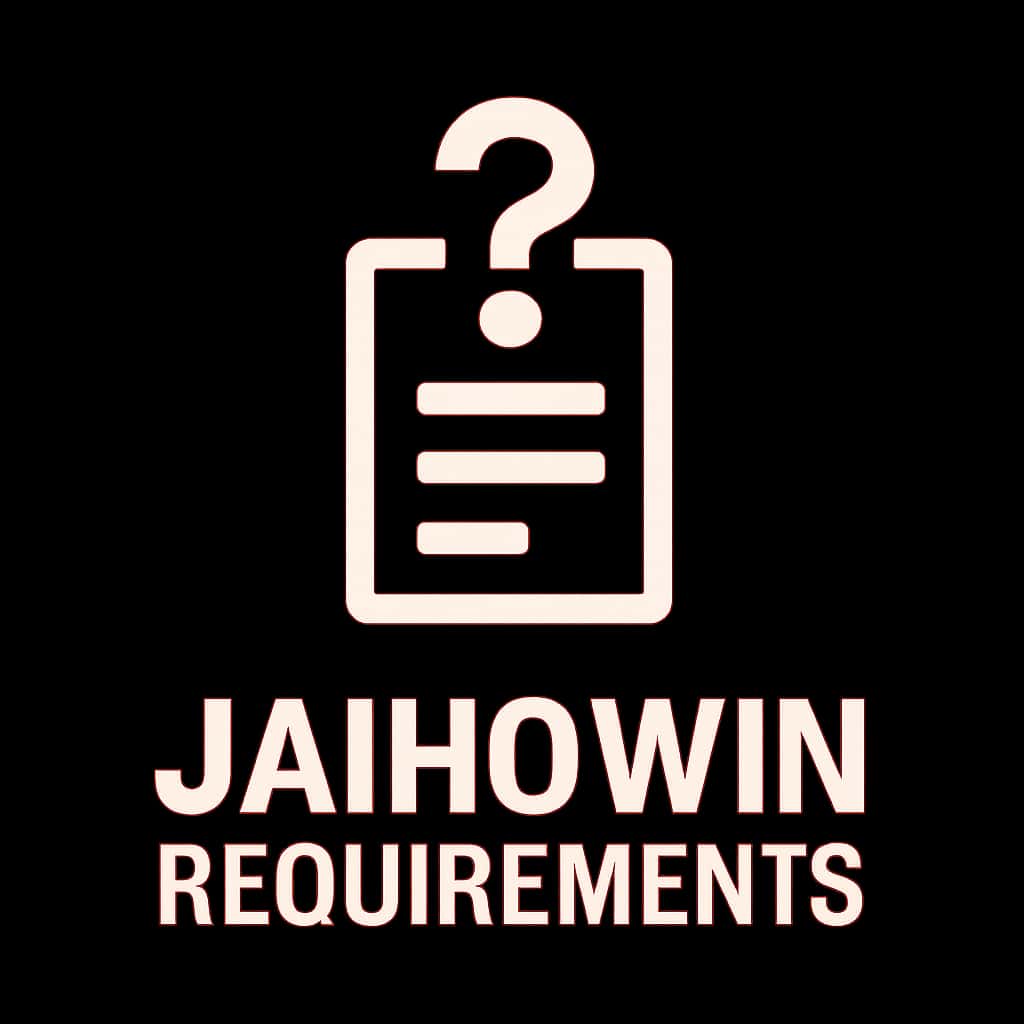 A badge icon for Jaihowin requirements guidance.