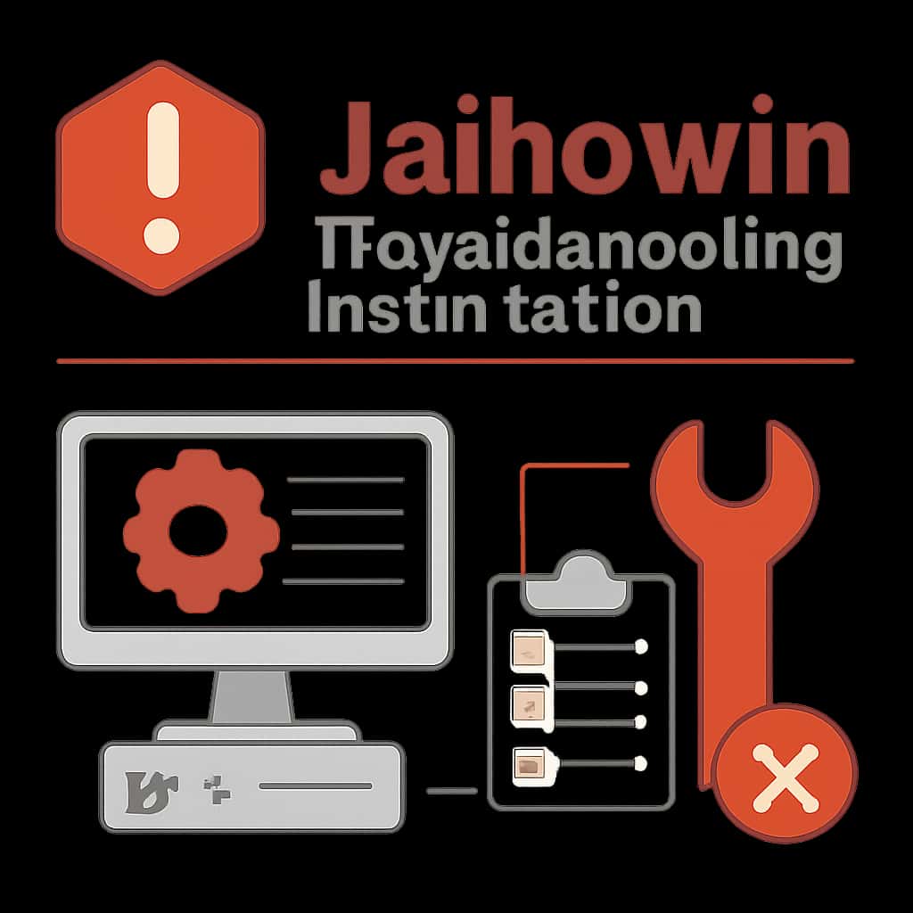 Diagram outlining common troubleshooting issues for Jaihowin installation.