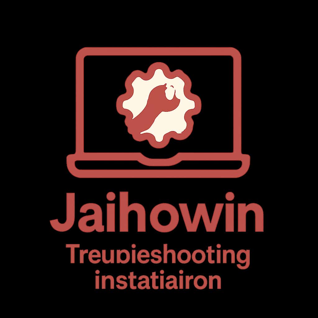 Icon representing Jaihowin installation troubleshooting.